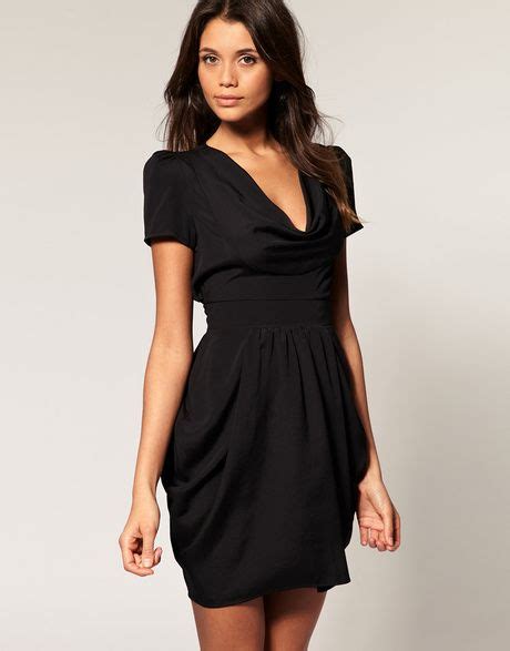 asos collection black asos cowl neck workwear dress workwear dress asos black dress black dress