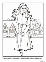 Coloring Pages Kate Duchess Cambridge Royalty Book Royal Colouring Books Princess Fashion Etsy Drawing Adult Choisir Tableau Un sketch template