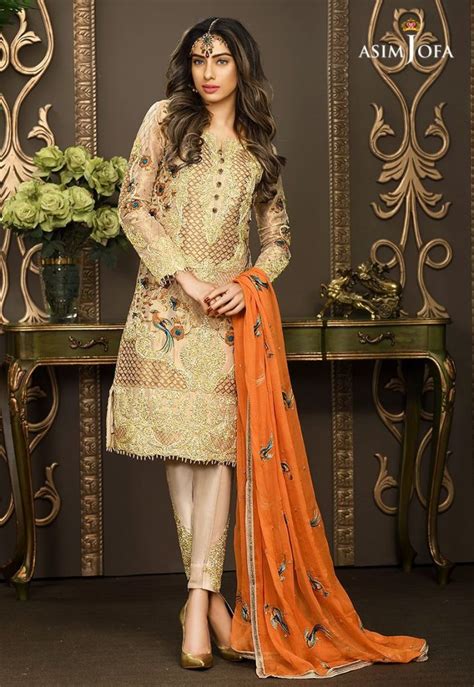 pakistani fancy dresses asim jofa mysorie chiffon collection 2018 19 2020 online shopping in
