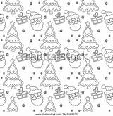 Coloring Christmas Claus Santa Tree Vector Wrapping Snowflake Gift Paper Book sketch template