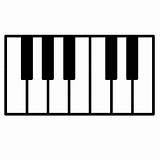 Piano Keys Printable Clipart Clip sketch template