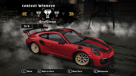 Need For Speed Most Wanted Porsche 911 Gt2rs Colours Nfscars