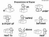Preposition Prepositions sketch template