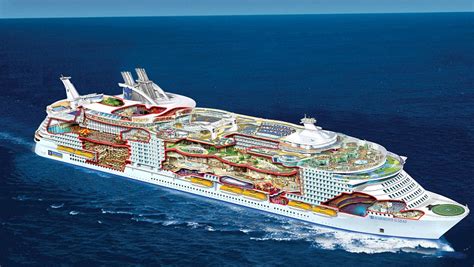 harmony   seas worlds largest cruise ship  longer  eiffel towers height khaleej mag