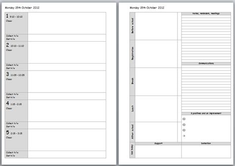 printable teacher planner pages teacher planner templates teacher