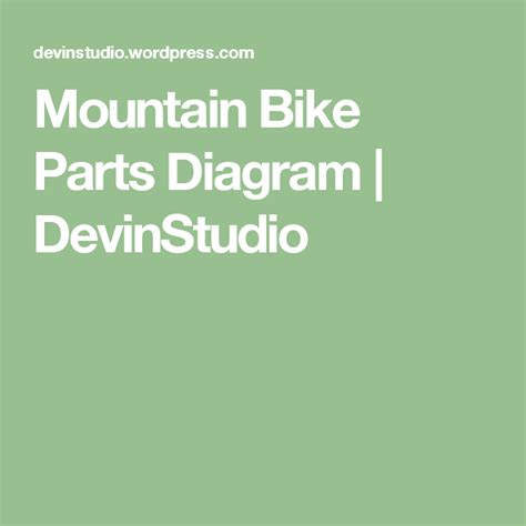 mountain bike parts diagram sepeda gunung