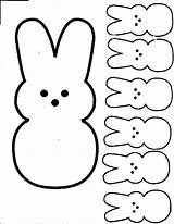 Peeps Bunny Nonsense Peep Marshmallow Nanny Stencils sketch template