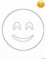 Smiley Emoji Maybe sketch template