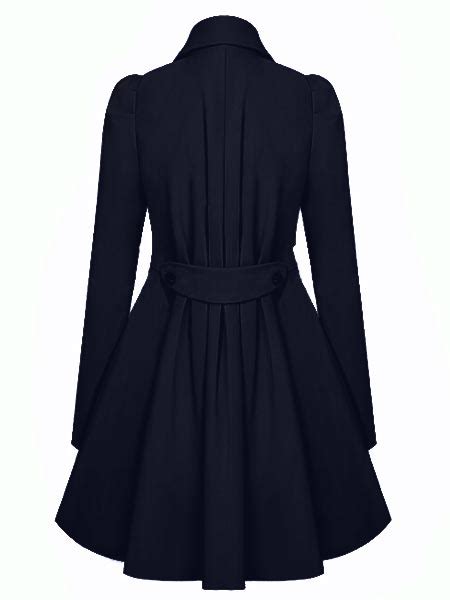 women slim double breasted long sleeve thin trench coat at banggood