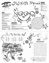Menu Kids Template Restaurant Menus Activity Sheets Printable Restaurants Templates Kid Activities Sheet Pizzeria Choose Board Placemat Meal Open sketch template