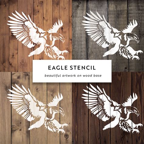 eagle stencil template  diy craft projects stencil revolution