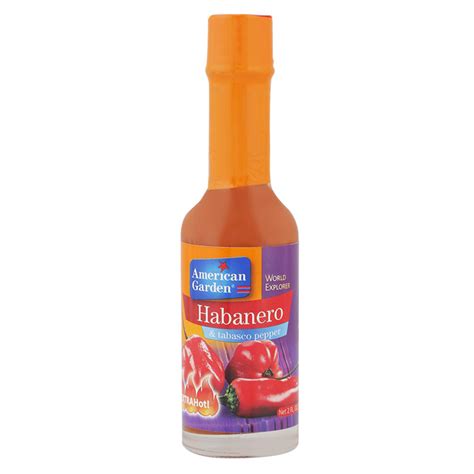 American Garden Habanero And Tabasco Hot Pepper Sauce 58ml