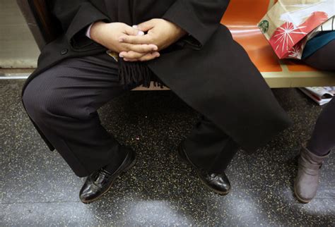 ‘manspreading on new york subways is target of new m t a campaign
