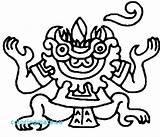 Coloring Aztec Pages Mayan Drawing Dragon Sun Drawings Inca Pyramid Getdrawings Getcolorings Clipartmag Print God Colorings sketch template