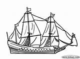 Ship Coloring Tall Designlooter Gif 17th Sailing Century sketch template