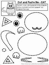 Pasting Kindergarten sketch template