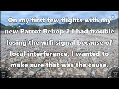 parrot bebop  wifi field test youtube