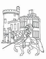 Medieval Coloring Pages Village Drawing Nexo Knight Knights Getdrawings Lego Getcolorings Castle sketch template