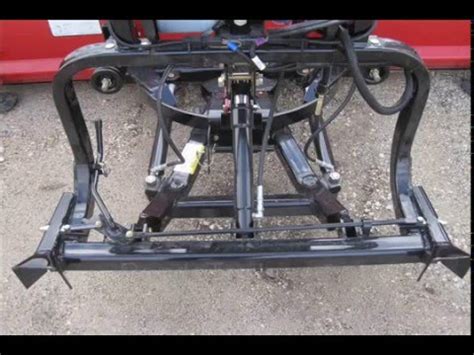 hiniker quick hitch  snow plow mounting system qh youtube