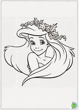 Sereia Pequena Princesa sketch template
