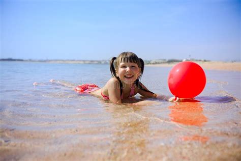 Girl On Beach Stock Image Image Of Smiling Action Happiness 13318987
