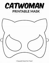 Superhero Catwoman Vorlage Cutouts Maske Antifaz Supereroi Superhéroes Simplemomproject Mascaras Acessar Maschere Seleccionar Coloringhome Artículo sketch template