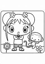 Kai Lan Hao Ni Coloring Pages Book Japanese Characters Printable Kids sketch template