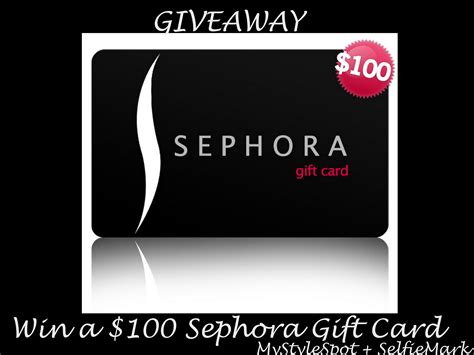 giveaway win   sephora gift card  selfiemark mystylespot