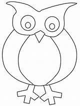 Coloring Pages Owls Owl sketch template