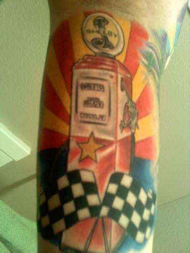 Gas Pump Tattoo Hot Rod Tattoo Vintage Gas Pumps Sleeve Tattoos