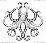 Octopus Vector Clipart Drawing Tentacles Woodcut Retro Its Illustration Royalty Pose Ornate Easy Atstockillustration Silhouette Getdrawings 2021 sketch template