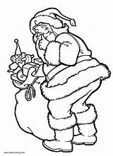 Coloring Christmas Pages Santa Cute Printable Toys Kids Adults sketch template