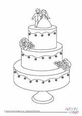 Wedding Cake Colouring Pages Coloring Kids Activity Printable Book Colour Cakes Tier Drawing Activityvillage Cute Village Fancy Weddings Choose Board sketch template