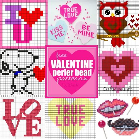 valentine perler bead patterns u create