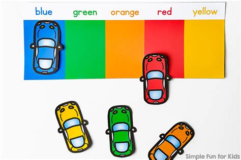 color matching car park simple fun  kids