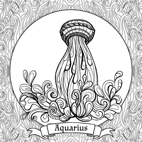 zodiac signs coloring pages behance