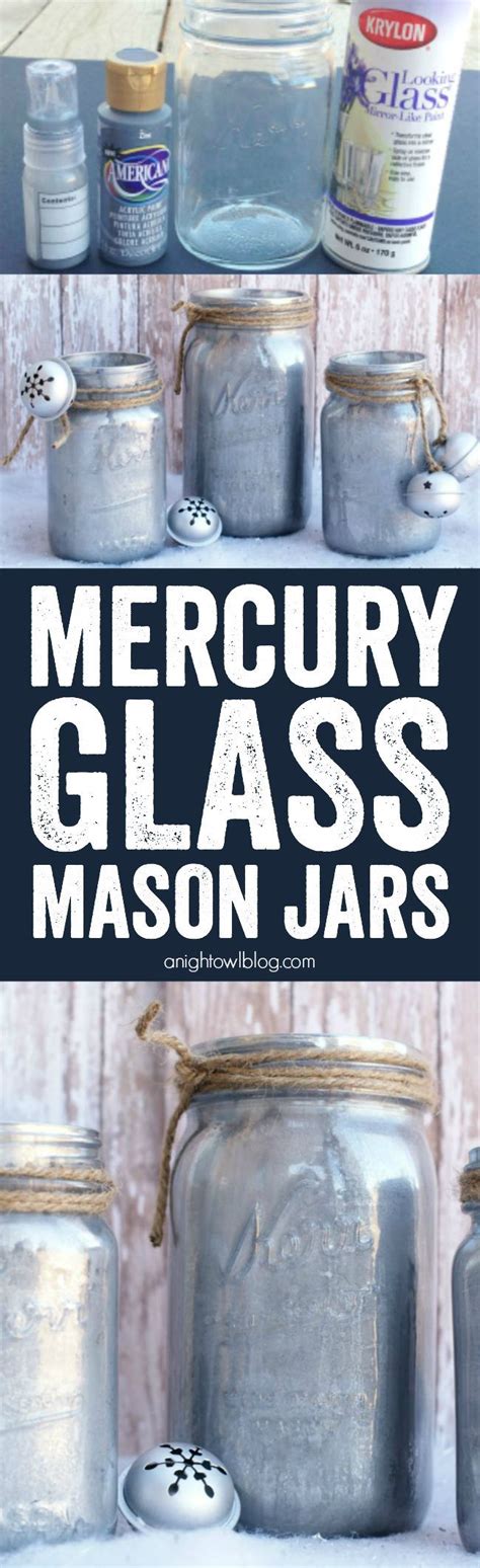 Diy Mercury Glass Mason Jars Mason Jar Diy Mason Jars Mason Jar Crafts