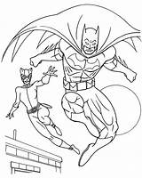 Batman Catwoman Coloring Pages Getcolorings Getdrawings sketch template