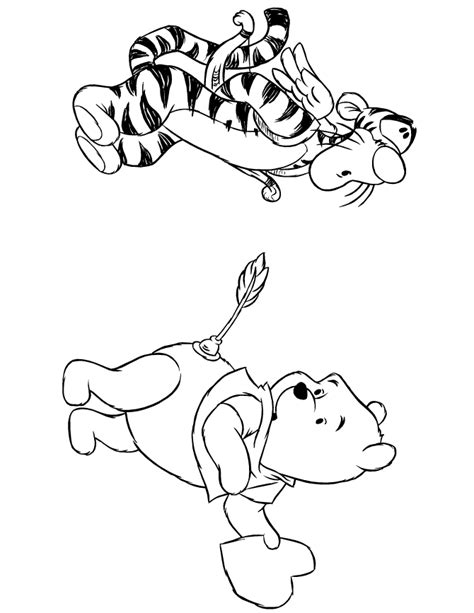 winnie  pooh valentines day coloring pages