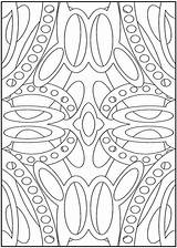 Coloring Pages Dover Abstract Designs Book Publications sketch template