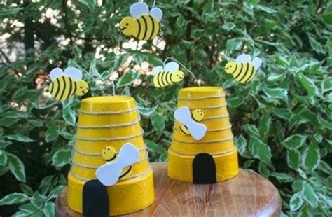 beautiful  creative bee craft ideas feltmagnet