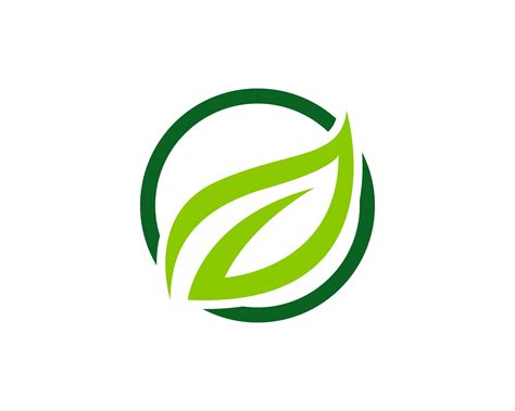 logos  green leaf ecology nature element vector  vector art