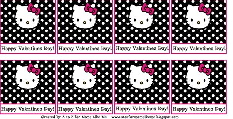 kitty valentine printables freebies pinterest