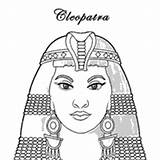 Cleopatra Coloring Surfnetkids sketch template