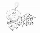 Pikmin Coloring Pages Characters Printable Rock Funny Olimar Color Plymouth Print Captain Getcolorings Template sketch template