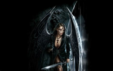 Fantasy Art Warriors Gothic Angels Weapons Sword