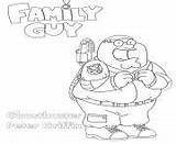 Guy Coloring Family Ghostbuster Peter Pages Printable Quagmire sketch template