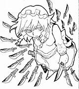 Sakuya Izayoi Touhou Pixiv sketch template