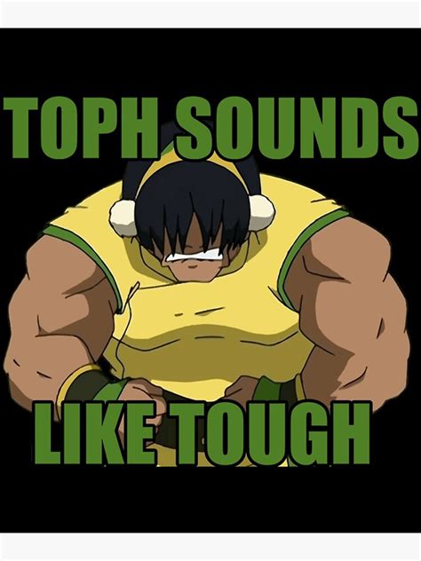 toph sounds like tough avatar the last airbender classic poster