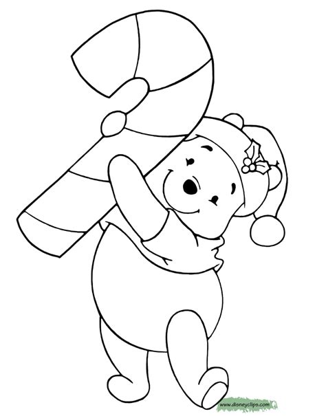 winnie  pooh christmas coloring pages  kids christmas
